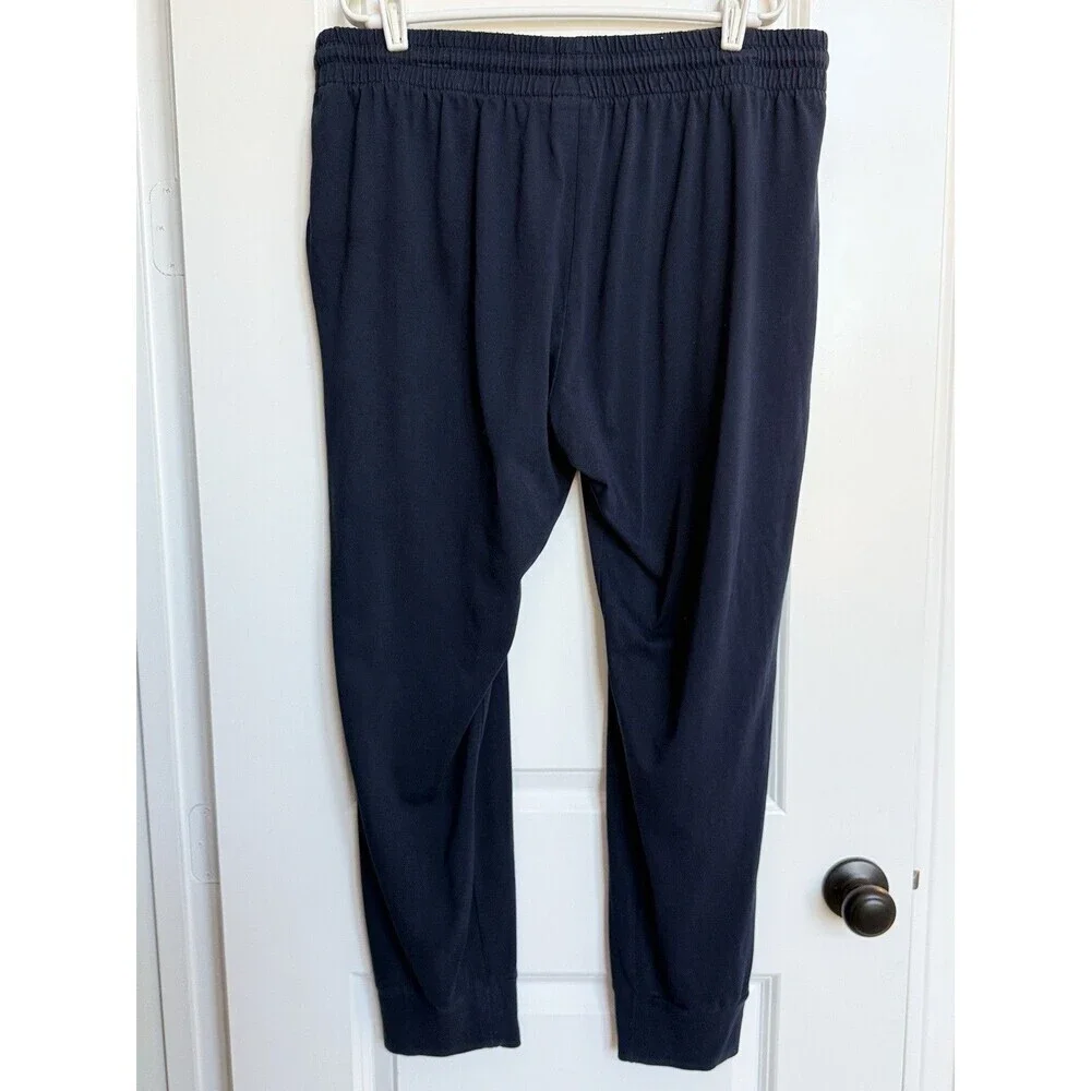 Adidas Men's 2XL Essentials Small Logo Standford‎ Joggers Navy Casual Athleisure